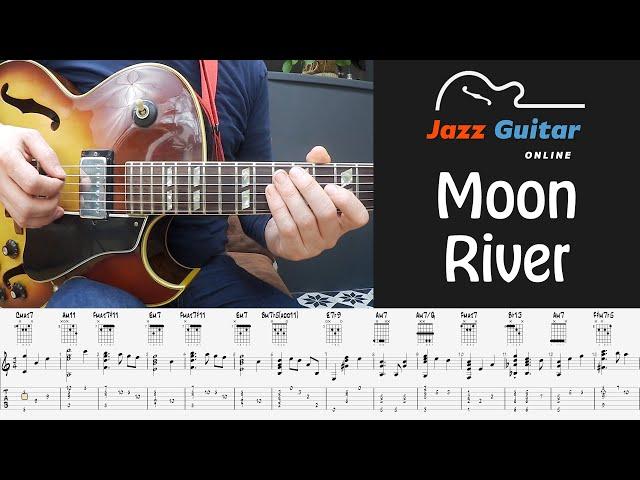 Moon River - Easy Jazz Guitar Chord Melody Arrangement