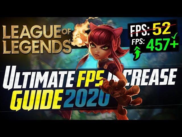  League Of Legends: Dramatically increase FPS / Performance with any setup! in LOL 2020