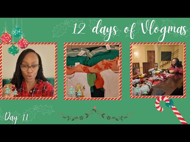 VLOGMAS DAY 11: Boys Clothing Haul | Dinner With The Boys