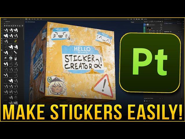 EASILY Make Stickers for Substance Painter + Smart Material Download