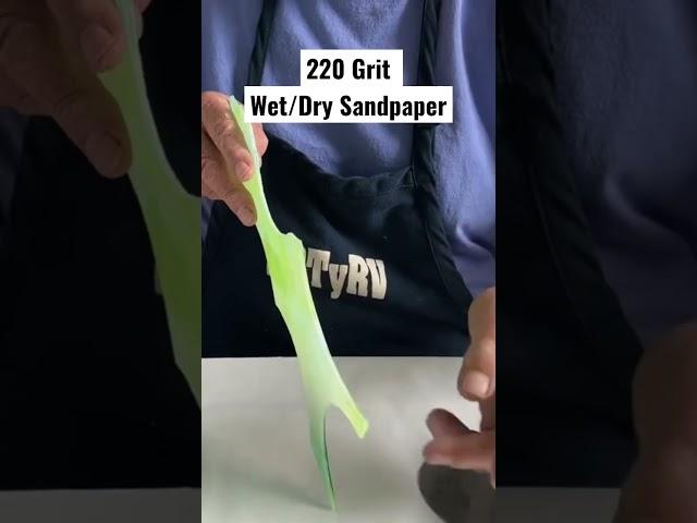 Use Sandpaper to Smooth Glass Edges