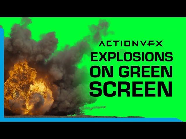 Free Green Screen Explosions - 10 Video Clips | ActionVFX Stock Footage