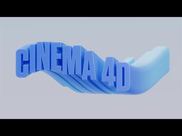 C4D Wavy Text Effect - Cinema 4D Tutorial (Free Project)