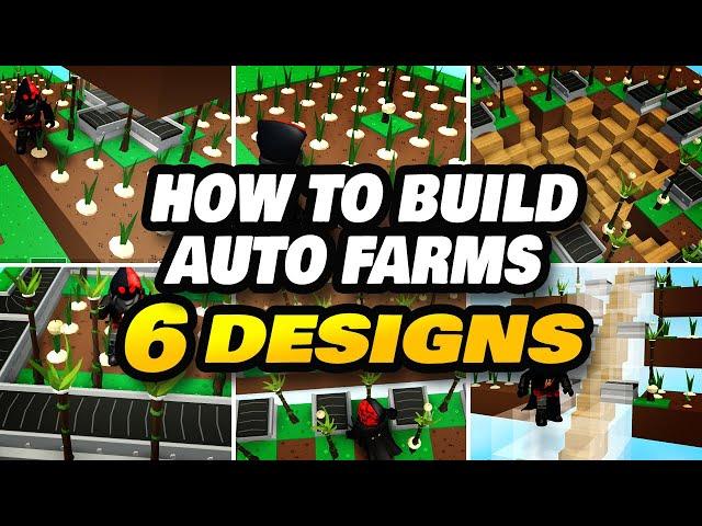 SKYBLOCK AUTOFARM TUTORIAL - 6 DESIGNS (ISLANDS)