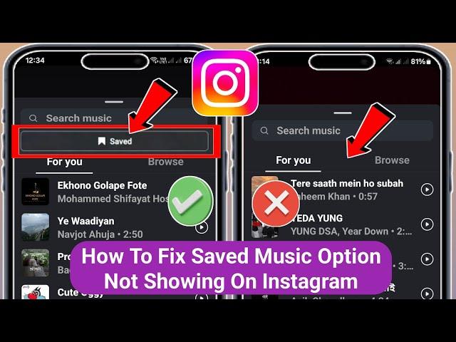 How to Fix Instagram Story Saved Audio Music Option Not Showing (Problem Solve 2025)