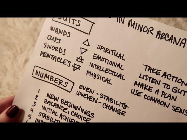 ASMR How to Memorize Minor Arcana Meanings  Soft Spoken