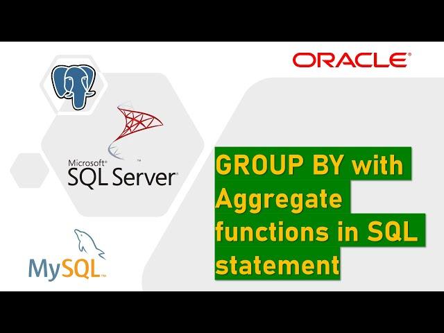 GROUP BY with Aggregate functions in SQL statement