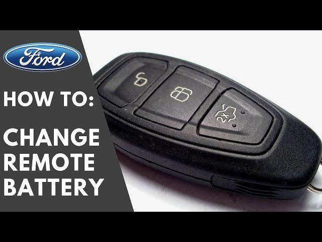 BEST and SAFE : How to change Ford keyless remote key battery - Focus Kuga C-Max Mondeo Fiesta