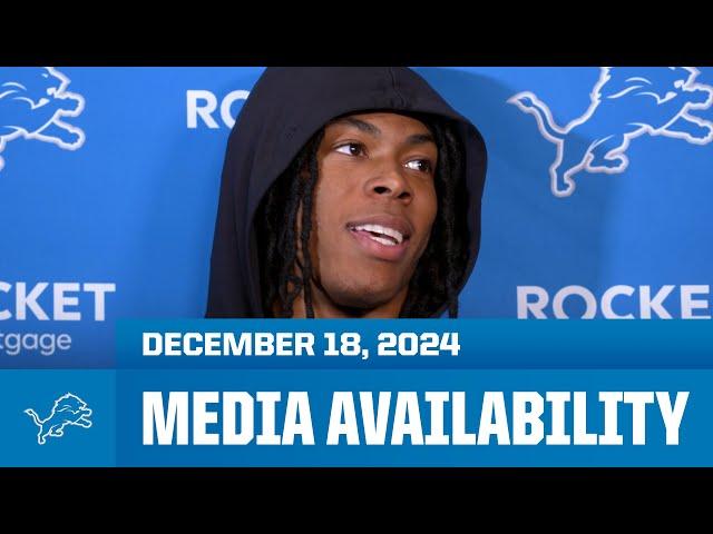 Detroit Lions players meet with the media | December 18, 2024