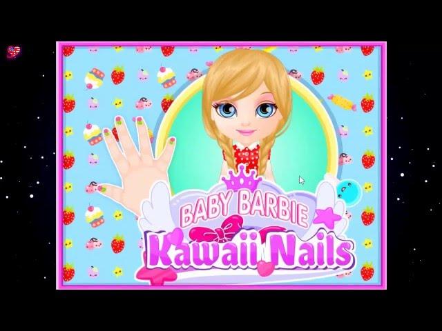 Baby Barbie Kawaii Nails. Маникюр для барби.