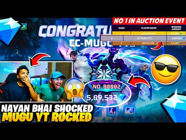 No. 00002 in Legendary Auction | Nayan Bhai's Reaction Says It All  Free Fire MAX Exclusive