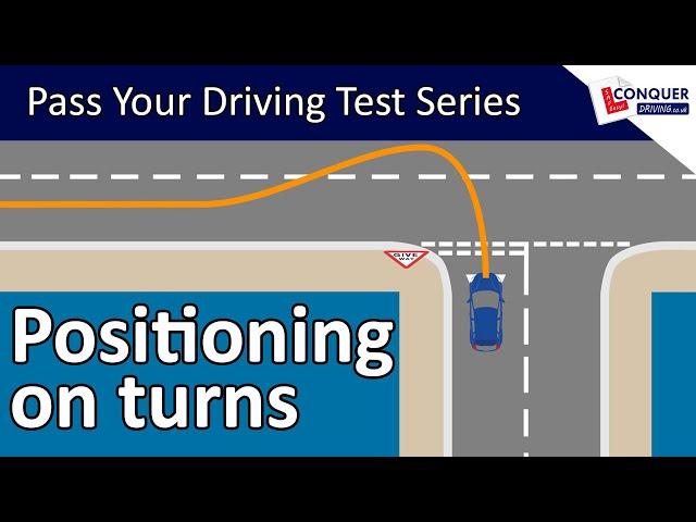 Keeping a good position on left turns (similar to right turns if you drive on the right)