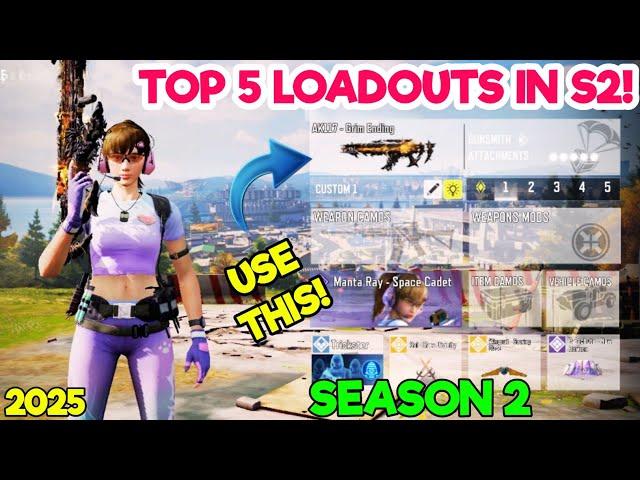 TOP 5 LOADOUTS in "SEASON 2" of Cod Mobile br | codm br best gunsmith | codm br best guns | codm br