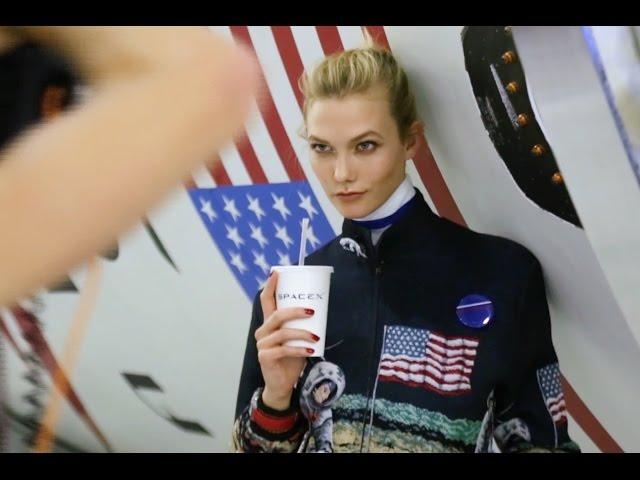 Cover Shoot at a Rocket Factory | Karlie Kloss