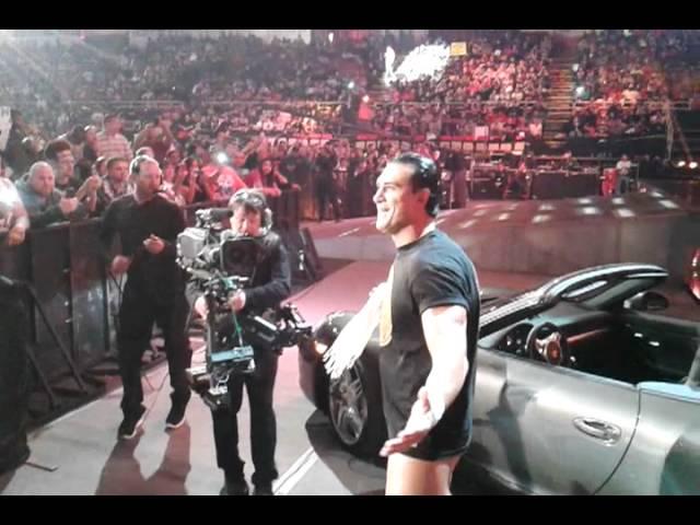 WWE 'Monday Night Raw' (Detroit, MI) April 23, 2012 - Alberto Del Rio entrance