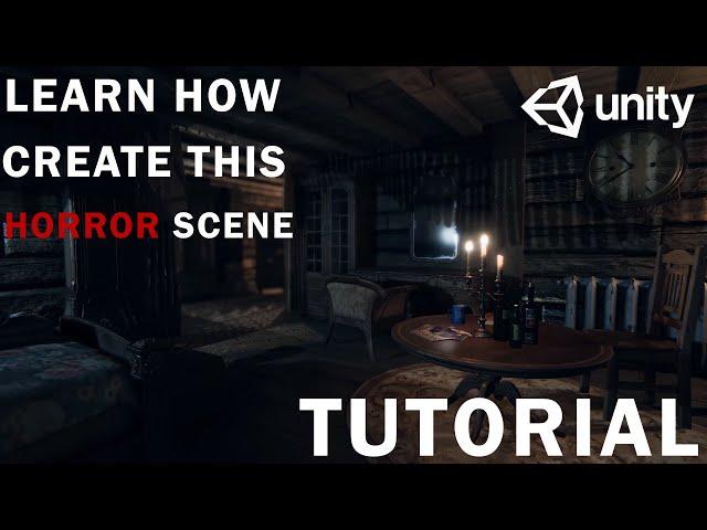 How to make a Horror Game Unity 3D - level Design and Interior lighting