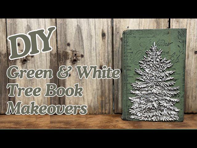 DIY Book Makeover: Transform Old Books into Stunning Winter Decor with a Christmas Tree Mould!