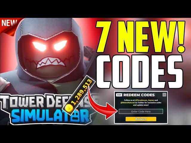 ️UPDATE!!️️ TOWER DEFENSE SIMULATOR ROBLOX CODES 2024 - TOWER DEFENSE CODES 2024 - TDS