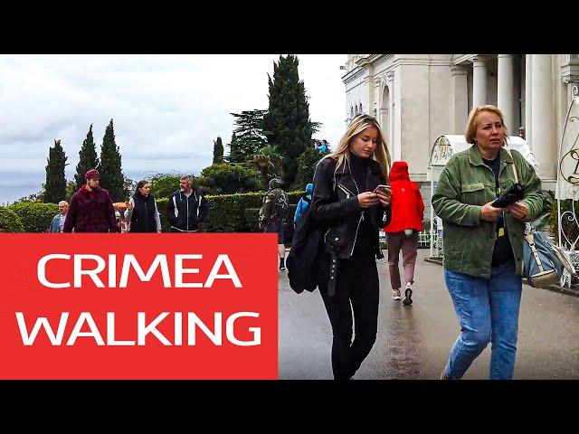 Livadia palace in Crimea. Crimea walking tour 4k. Crimea today. Crimea location. Crimea nature.