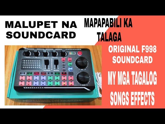 F998 SOUNDCARD PINOY VERSION NAPAKA GANDA NG MGA SPECS NITO | MARAMI KANG MALALAMAN DITO #soundcard