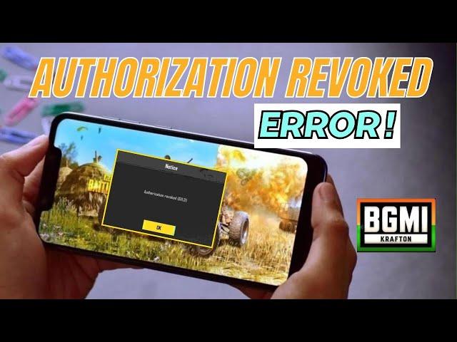 Fix BGMI Authorization Revoked 611 Problem | Fix BGMI Facebook / Gmail Login Problem (2024)