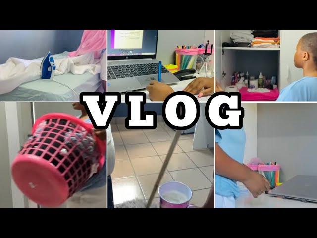 VLOG: Let’s Clean & Organising My Uni Room + Attending An Online Class | South African YouTuber