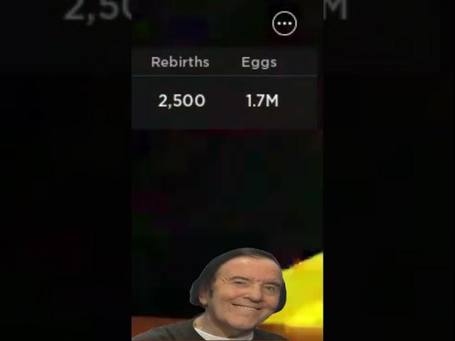 2500 REBIRTHS & 1.5 MILLION+ EGGS HATCHED!!#shorts #roblox #miningsimulator2