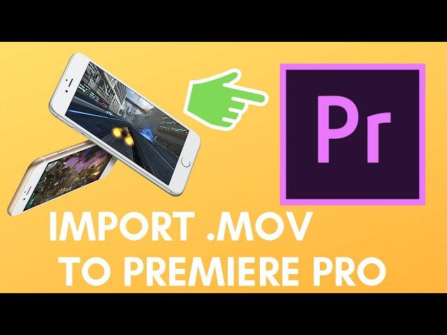 How to import .mov iPhone video to Premiere Pro SOLVED "Codec missing or unavailable"