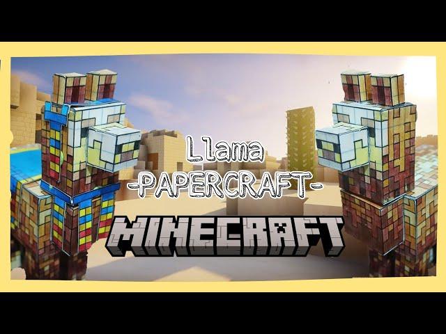 ️LLAMA DE PAPEL !!! /PAPERCRAFT/MANUALIDAD/MINECRAFT/LUIS CRAFT/.