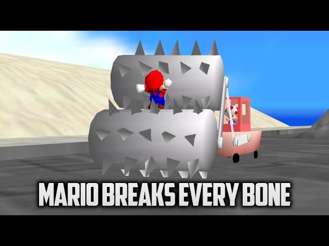 ⭐ Super Mario 64 - Mario breaks EVERY BONE IN HIS BODY