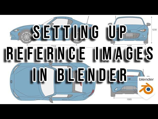 How to setup reference images in Blender 3.4