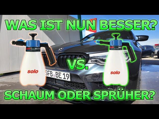 Ist der Schaumsprüher am Ende? Drucksprüher vs. Schaumsprüher im Vergleich - Vor und Nachteile