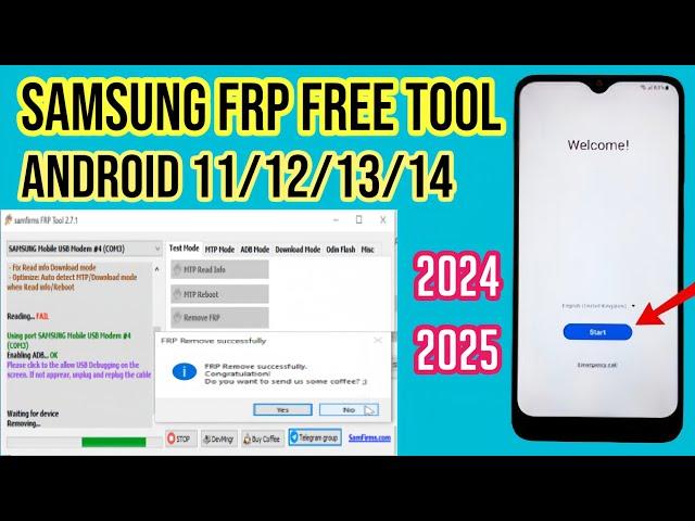 Samsung Galaxy Frp Bypass Latest Security 2025 Android 12-13-14 | All Samsung Frp Bypass Tool 2024