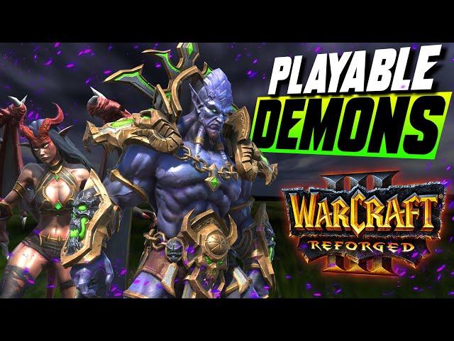 Playable Race: DEMONS - So sick design! - WC3 - Grubby