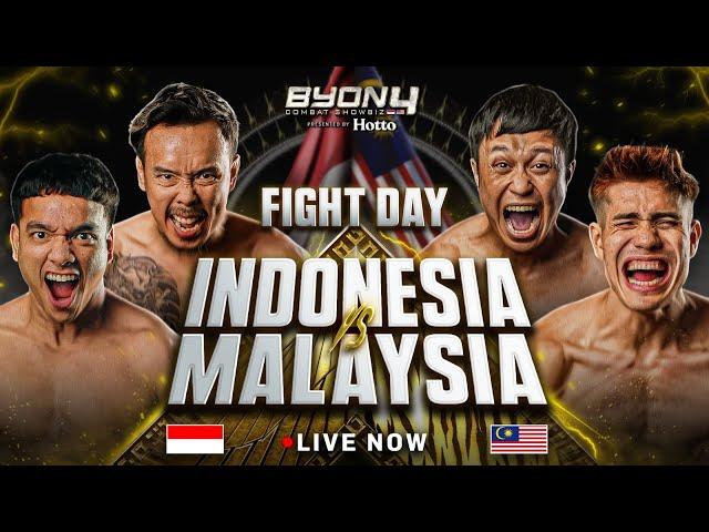 INDONESIA VS MALAYSIA! BYON COMBAT SHOWBIZ VOL.4 LIVESTREAM!