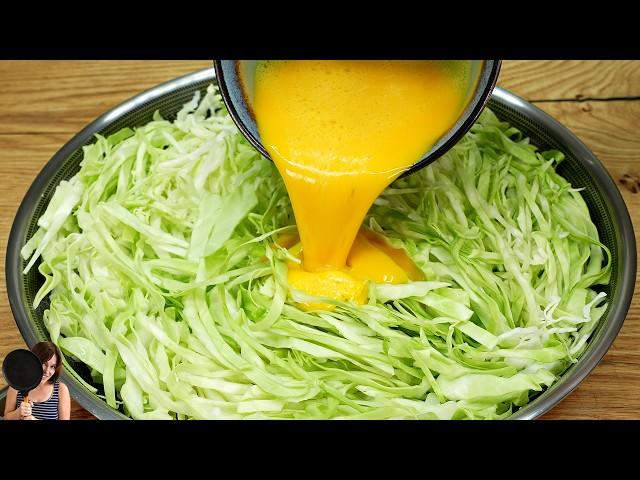 I take cabbage and 3 eggs. This recipe will drive you crazy! Family recipe! ASMR