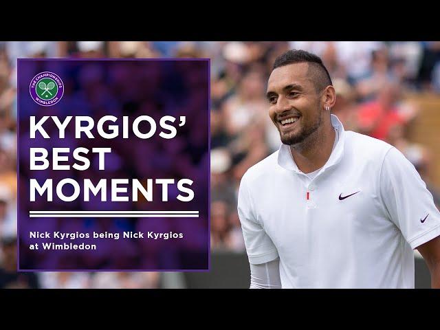 Nick Kyrgios is a born entertainer   | His funniest moments and greatest shots at Wimbledon