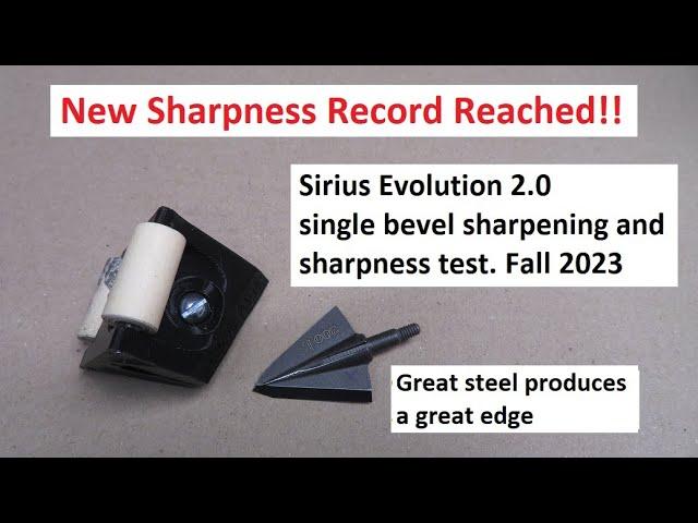 Sharpening Sirius Evolution 2.0 Single bevel 200 grain (fall 2023)