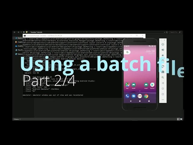 How To Run Emulator without launching Android Studio with Keyboard Shortcut Tutorial