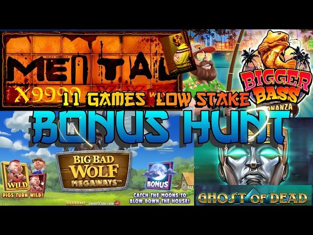 Low Stake Slots 11 Game Bonus Hunt, Bigger Bass Bonanza, Mental, Ghost Of Dead & Much More