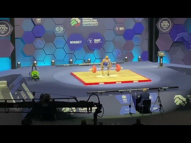 Bozhidar Andreev (BUL) new European Record and gold medal clean and jerk - mens 73 kg class