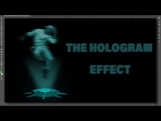 Photoshop Tutorial: How to Create a Hologram Effect| Эффект голограммы