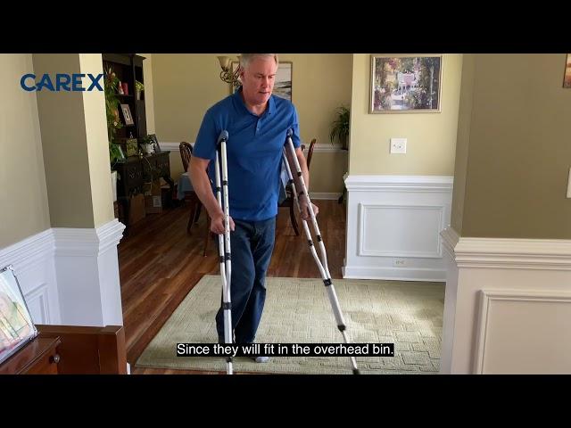 Carex Folding Crutches - Unboxing, Assembly, & Review