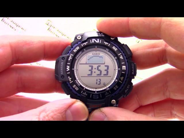 Часы Casio Outgear SGW-1000-1A [SGW-1000-1AER] - Инструкция, как настроить от PresidentWatches.Ru