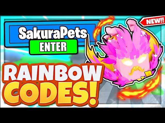 ALL NEW SECRET *RAINBOW* PETS UPDATE CODES In Roblox Tapping Legends X!