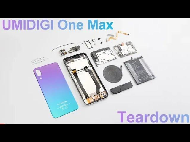 UMIDIGI one MAX teardown:Big capacity under water drop under screen mobile opening t