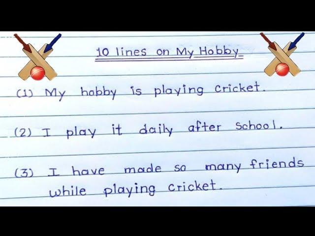 10 lines on my Hobby// 10 lines on Hobby//essay on Hobby// 10 lines essay on Hobby//