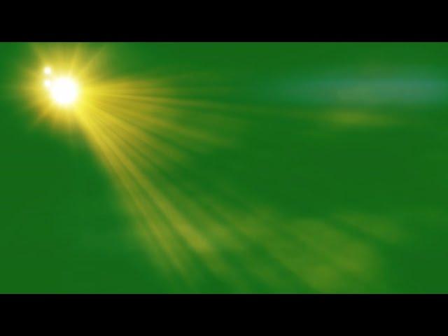 Sunlight rays green screen video | sunlight green screen effect