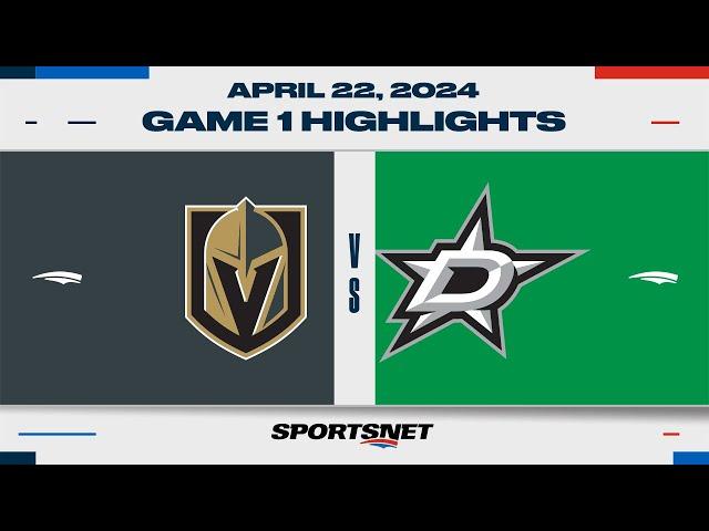 NHL Game 1 Highlights | Golden Knights vs. Stars - April 22, 2024