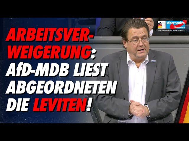 Arbeitsverweigerung im Parlament: Stephan Brandner liest Abgeordneten die Leviten! - AfD-Fraktion